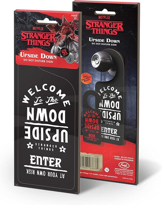 Fred Stranger Things Do Not Disturb Sign - Upside Down