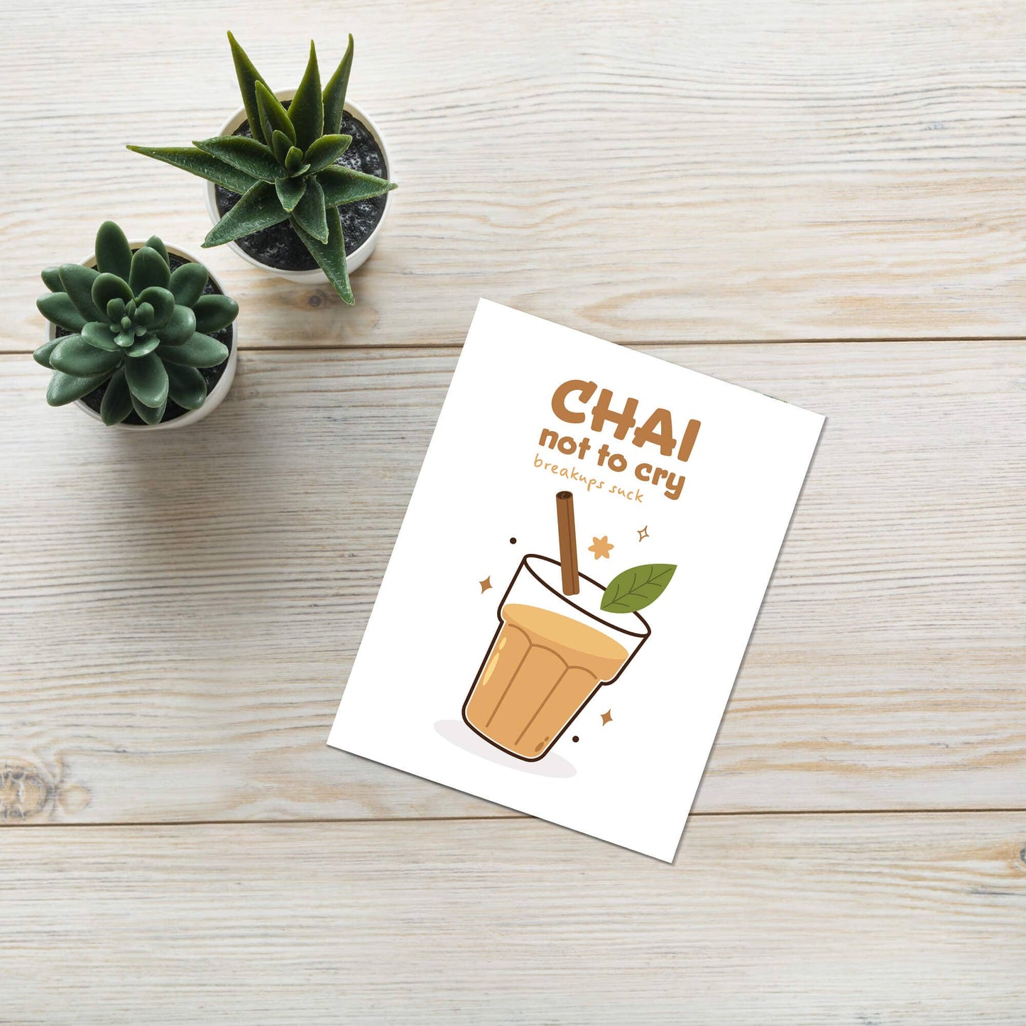 Chai Funny Divorce Cards | Indian Tea Cry Break Up Friends Greetings