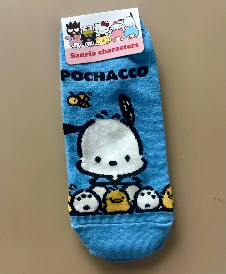 Sanrio Cotton Sneakers Happy Vibes ankle Cotton Socks