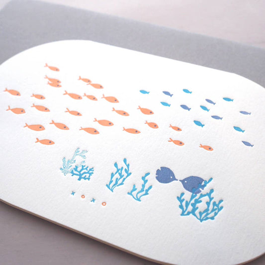 Letterpress everyday card : xoxo