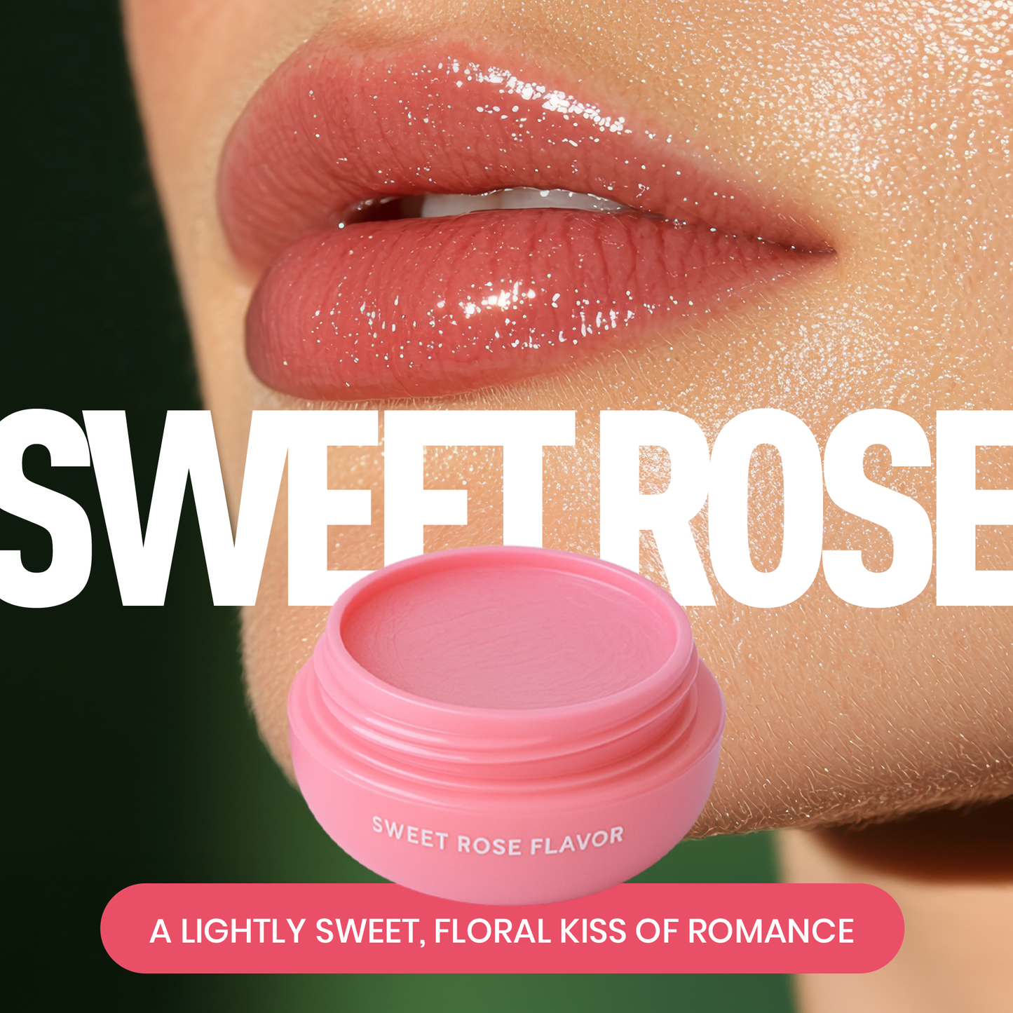 Sweet Rose Flavored Lip Balm Lip Gloss Beauty Vegan