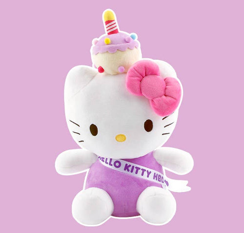 Sanrio Characters Happy Birthday Limited 3D Figure Plush toy - Front & Company: Gift Store