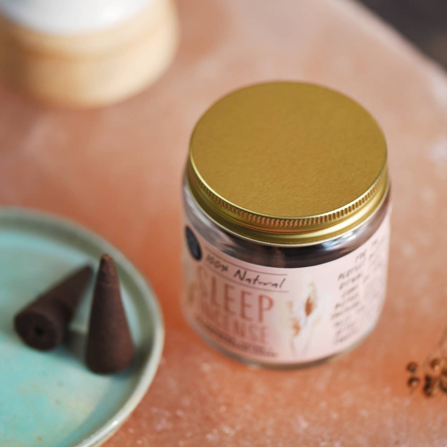 Sleep Incense Jar of Incense Cones - plant based, vegan