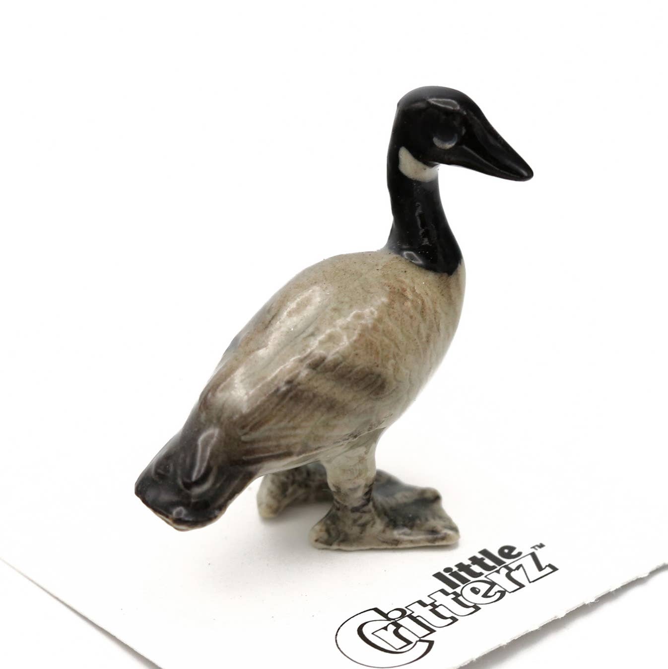 Honk Canada Goose Porcelain Miniature
