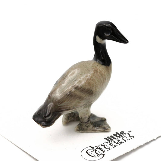 Honk Canada Goose Porcelain Miniature