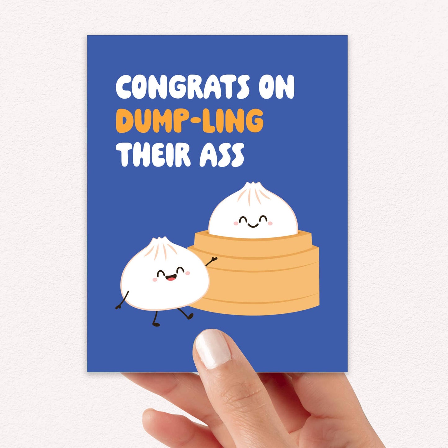 Dumpling Funny Divorce Cards | Chinese Soup Food Dim Sum Break Up Greeting
