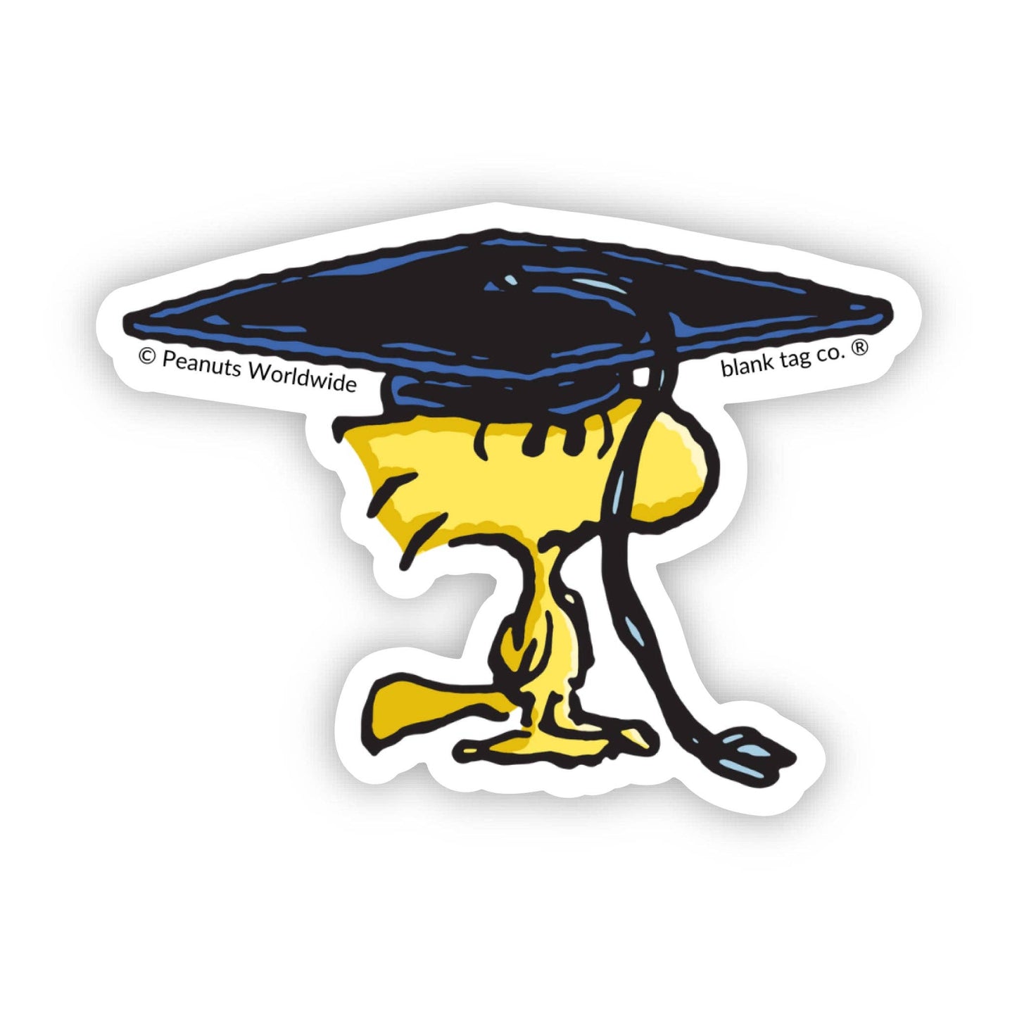 Peanuts® Waterproof Sticker - Graduating Woodstock