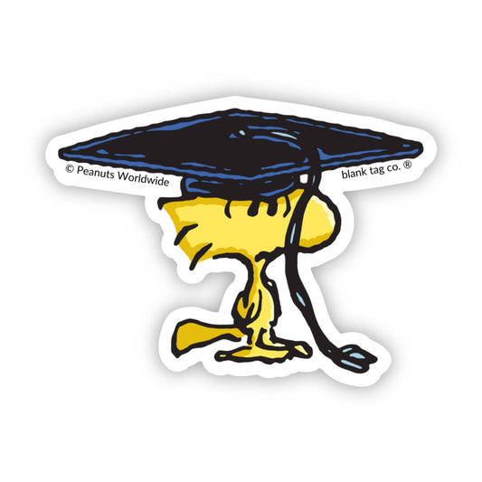 Peanuts® Waterproof Sticker - Graduating Woodstock
