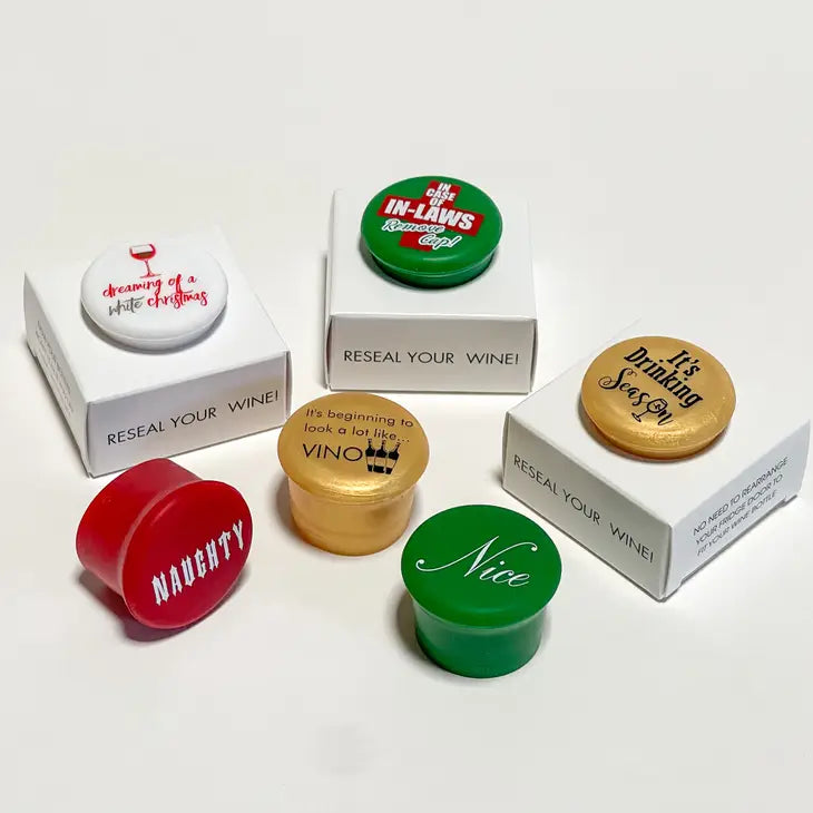 Xmas Wine Cap 6 Assorted