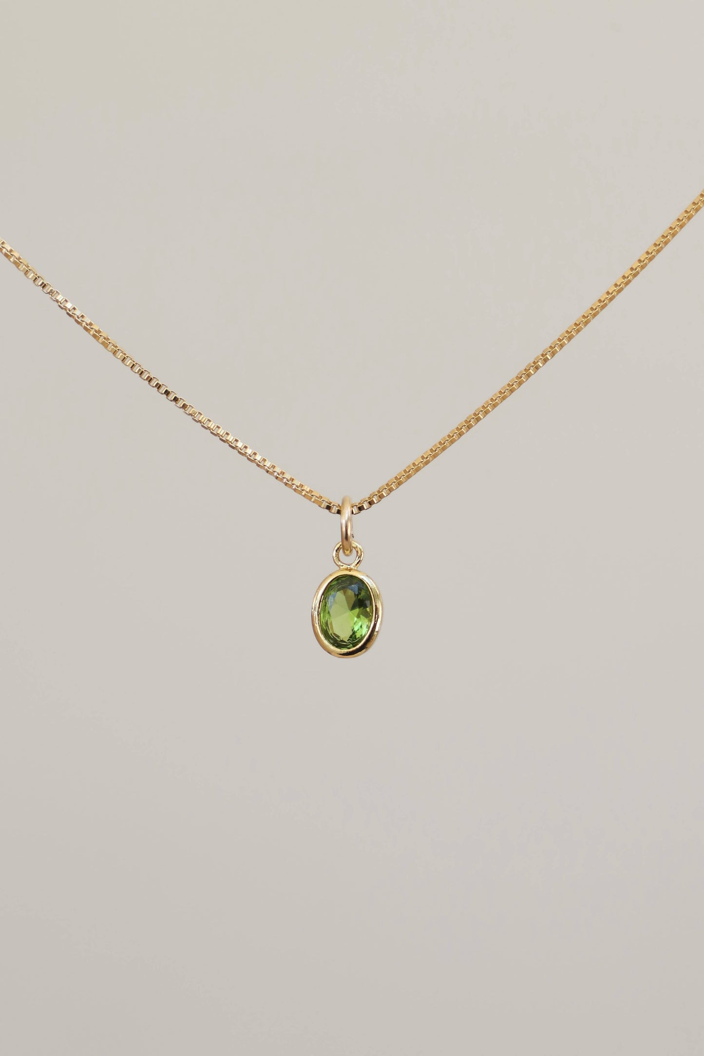 OVAL BIRTHSTONE CHARM