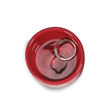 Load image into Gallery viewer, Ceramic Trinket Box William Morris StrawberryThief Raspberry
