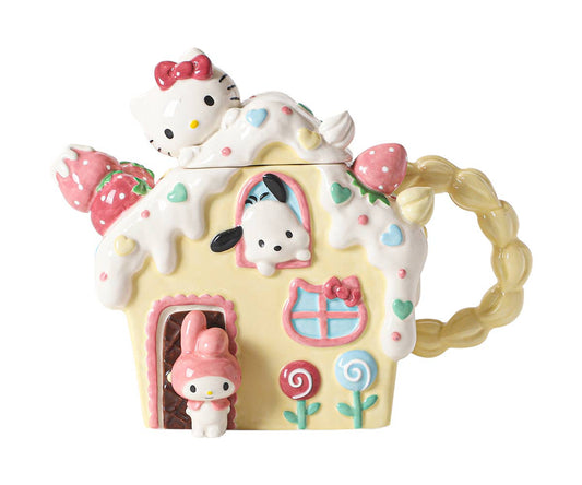 Hello Kitty and Friends Strawberry House Teapot