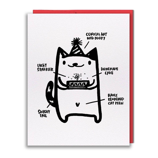 Greeting Card - Pen15 - Cat Peen