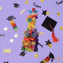 Load image into Gallery viewer, Graduation Teddy Bear Jar with Gummy Bears
