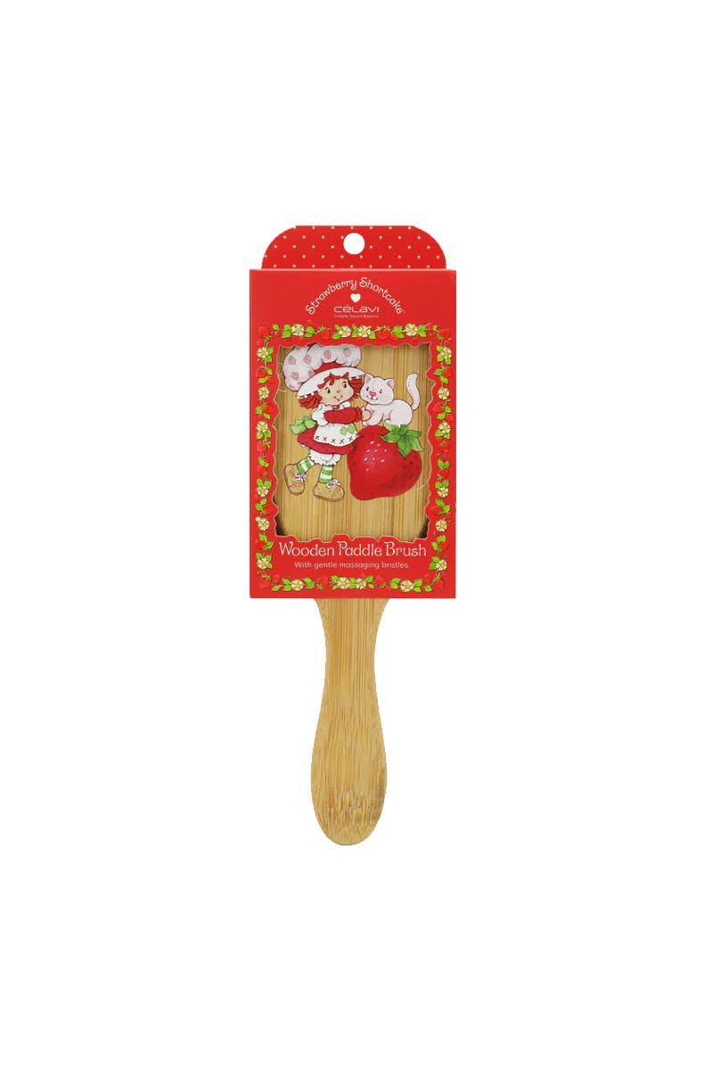 Celavi SS45546 Strawberry Shortcake Wooden Paddle Brush