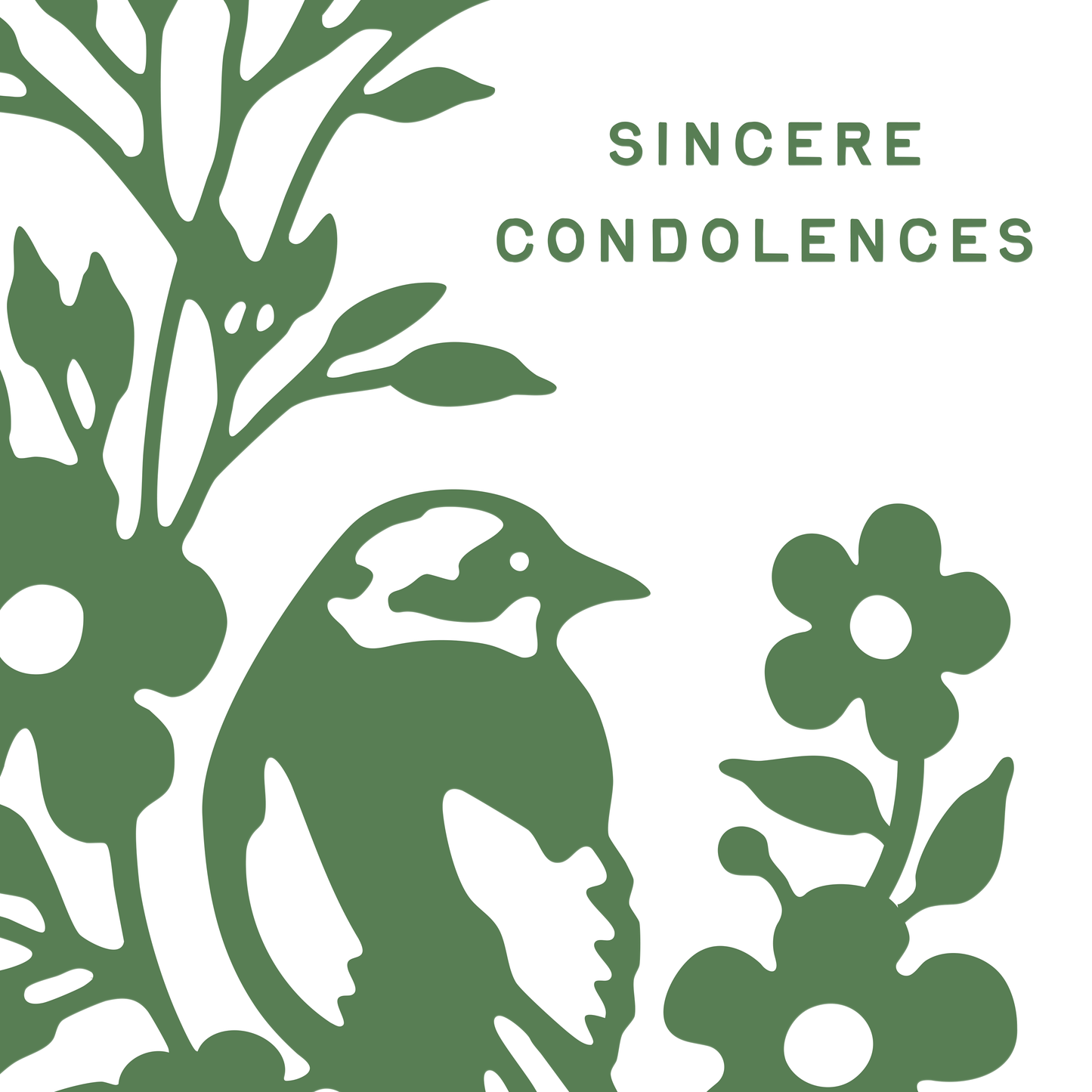 Sincere Condolences Greeting Card