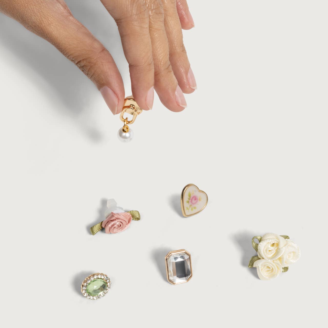 KitschPop Charms 6pc Set - Vintage Ivory