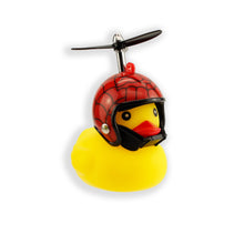 Load image into Gallery viewer, Bicycle rubber duck with Spider helmet
