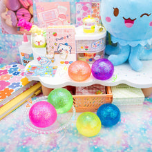 Load image into Gallery viewer, Galaxy Gummy Globs Squishy Ball - Chunky Glitter
