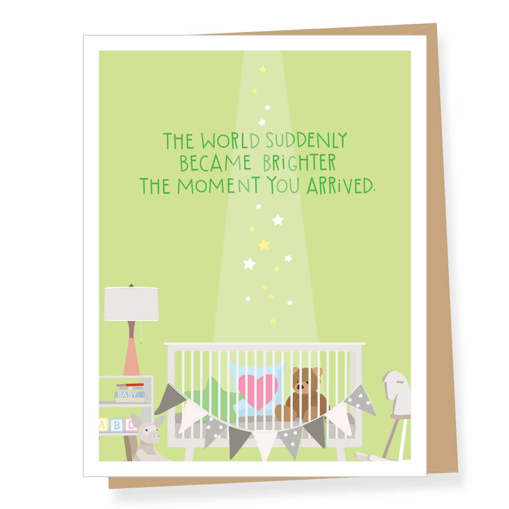 Bright World New Baby Greeting Card