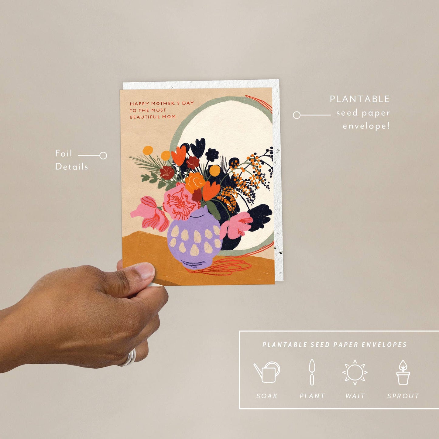 Most Beautiful Mom - Mother's Day Card