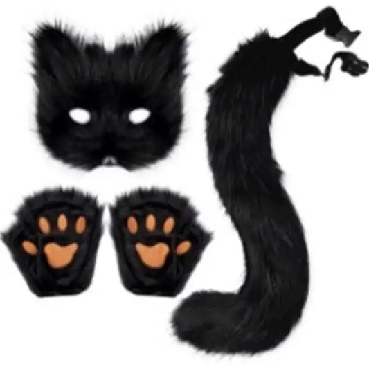 Black Cat Furry Costume Kit