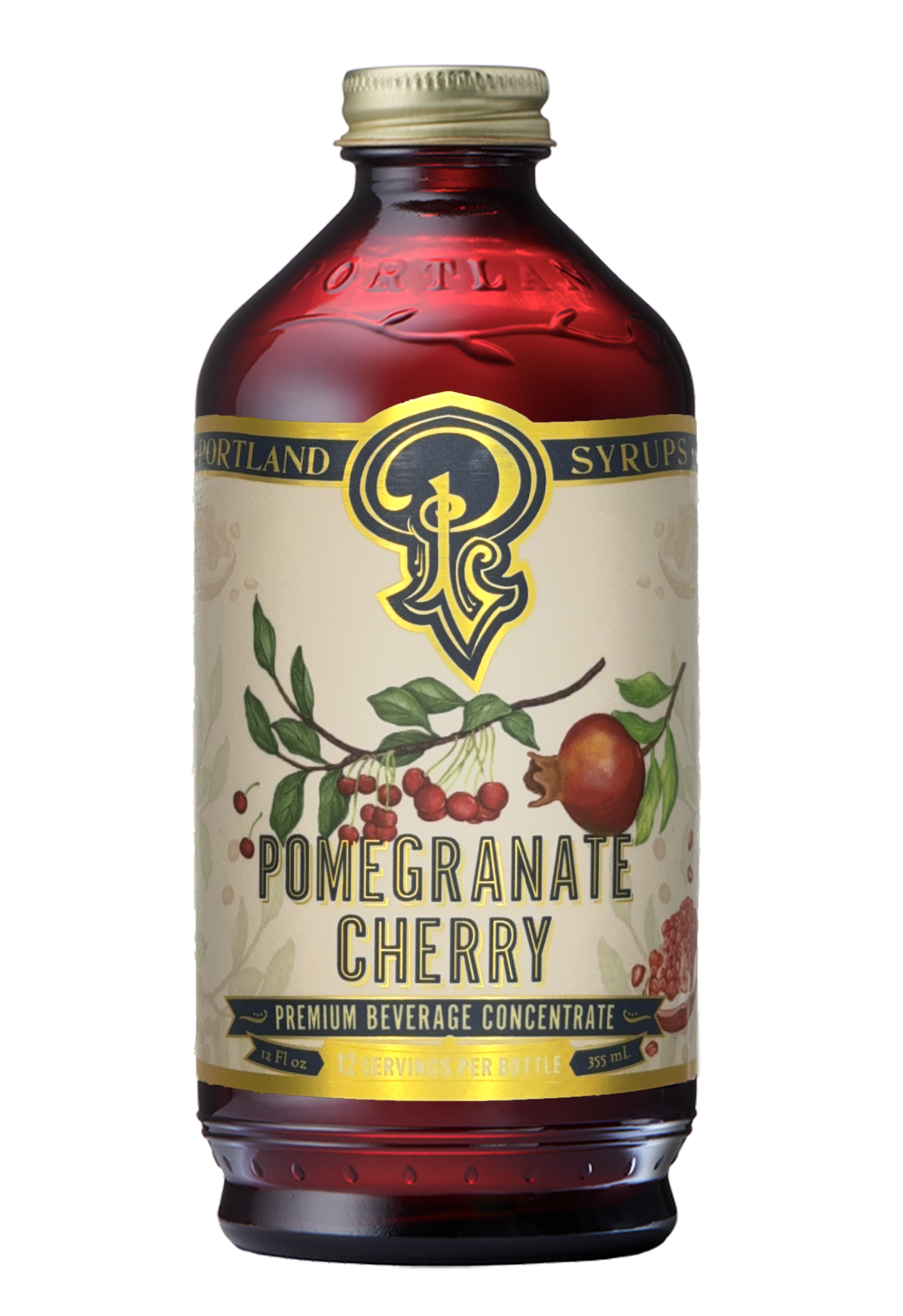 Pomegranate Cherry Syrup 12oz - Cocktail/Mocktail Mixer