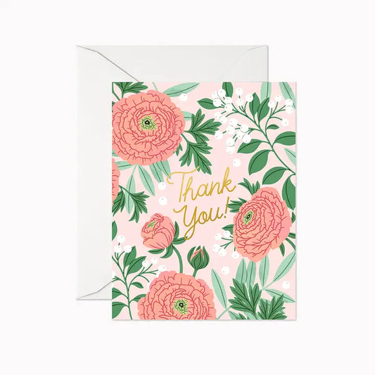 Ranunculus Thank You card