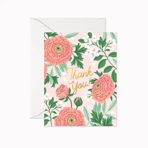 Ranunculus Thank You card - Front & Company: Gift Store