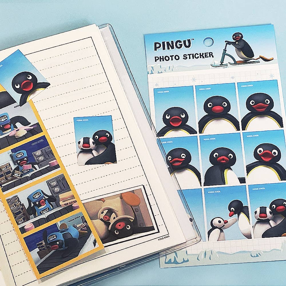 Pingu Photo Sticker Sheet - Mini Photo Deco Multi Sticker