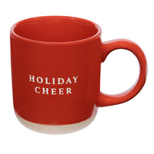 Load image into Gallery viewer, Holiday Cheer Stoneware Coffee Mug - Christmas Decor
