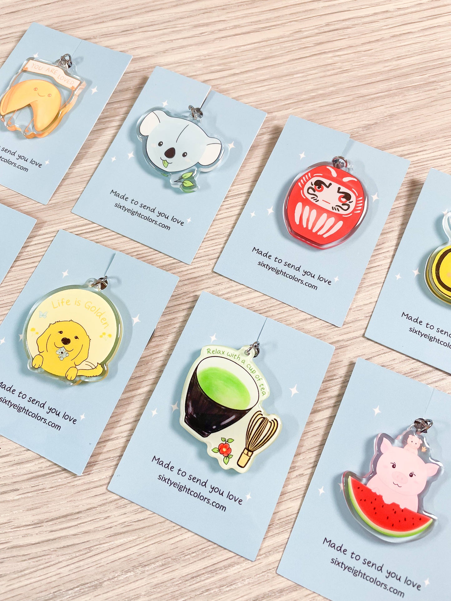Matcha Tea Keychain