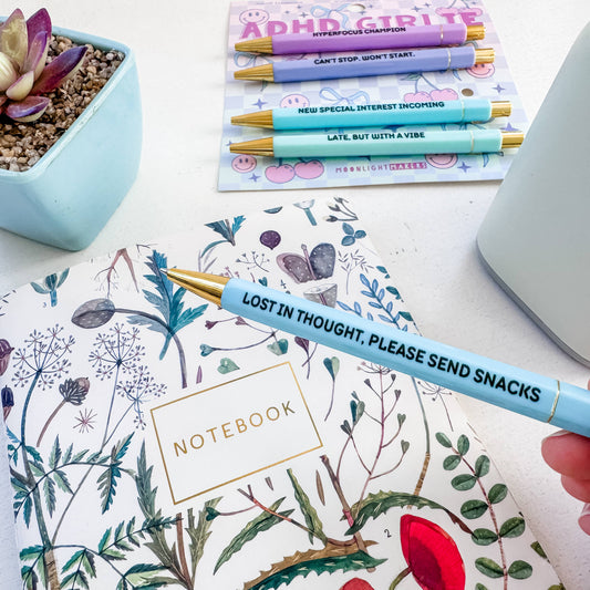 ADHD Girlie - Pen Set - Funny Gift, Neurodivergent