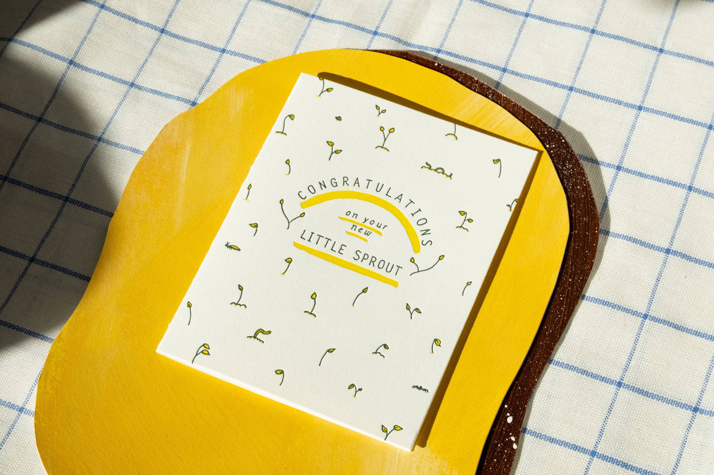 Little Sprout | Neutral Baby | Letterpress Card