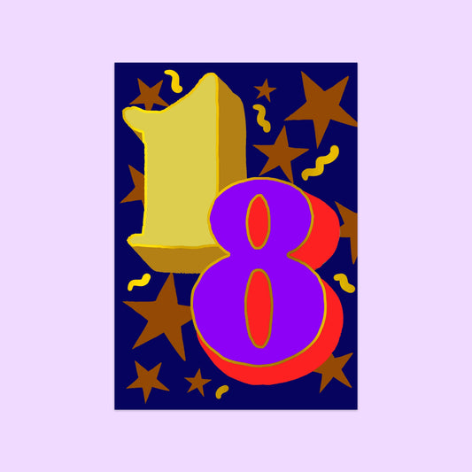 Age 18 Card