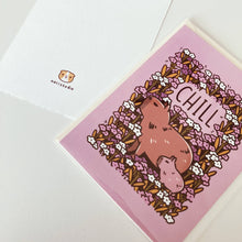 Load image into Gallery viewer, Capybara A2 card mini print &quot;Chill&quot;
