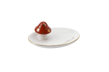 Load image into Gallery viewer, Snuggle Season Ceramic Toadstool Ring Dish
