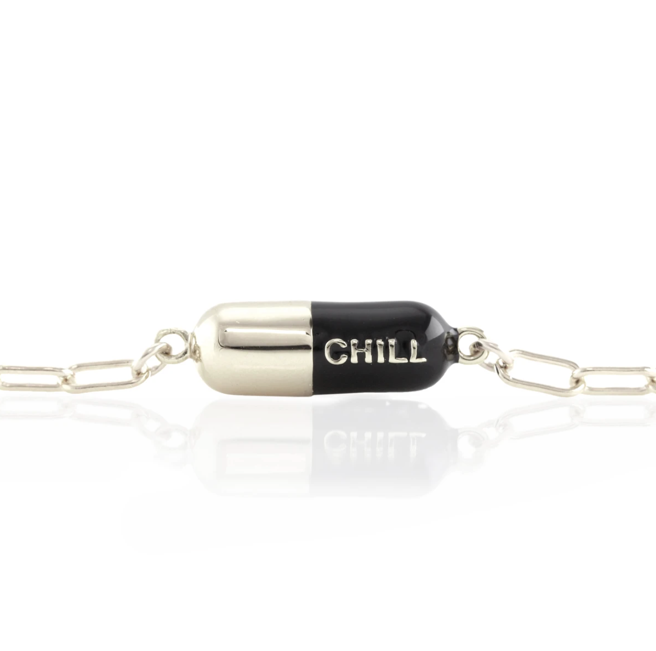 Chill Pill Charm Bracelet 18K Gold Vermeil
