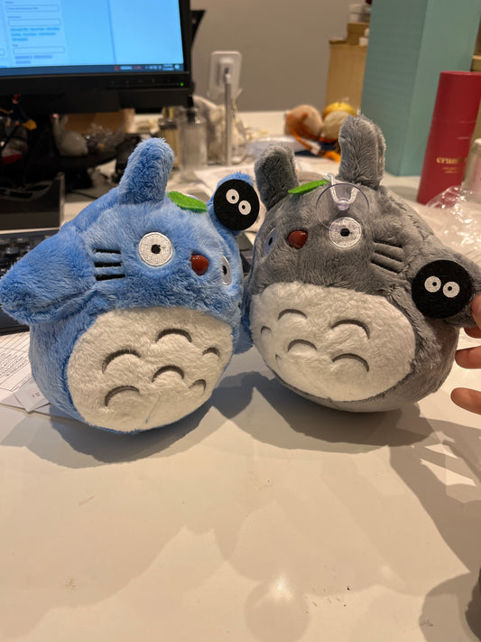 Totoro Plush with Felt Soot, Suction Cup