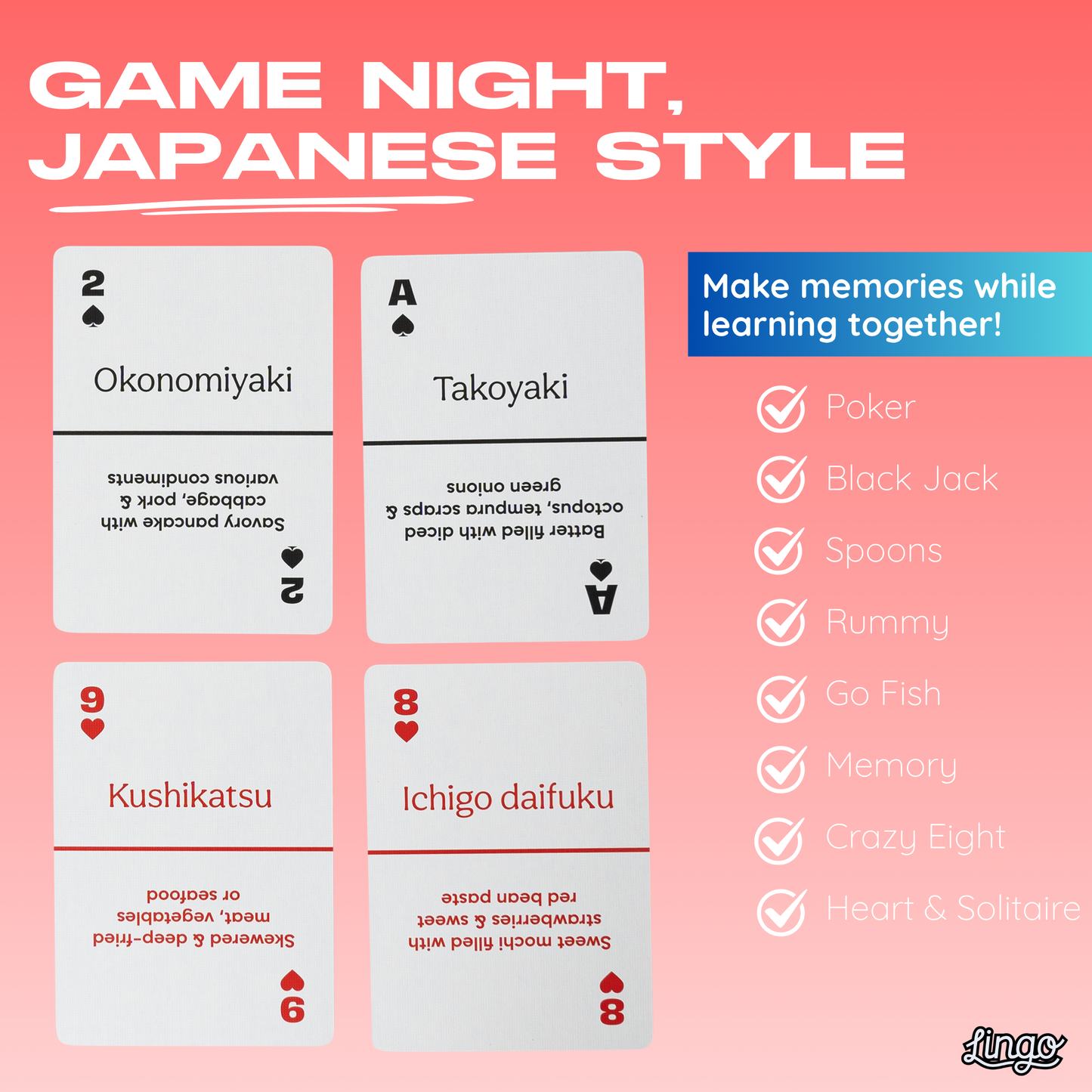 Japanese Street Food Playing Cards