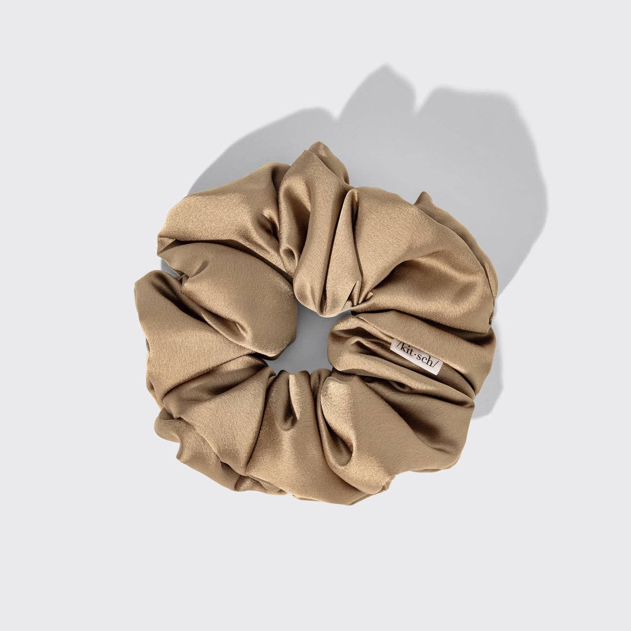 Pillow Scrunchies in Satin 4pc - Black