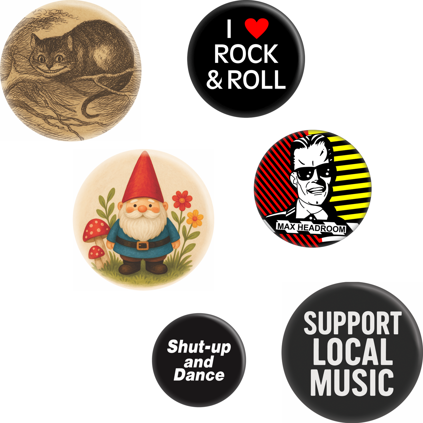 Funny Buttons Mix Humor Novelty Pop Culture