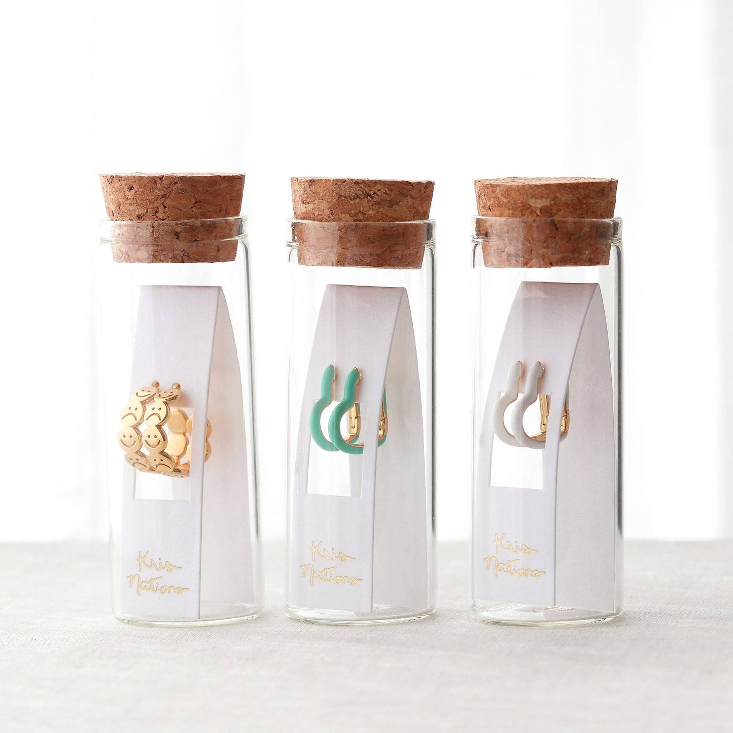 Open Heart Enamel Hinged Huggie Hoop Earrings 18K Gold Vermeil