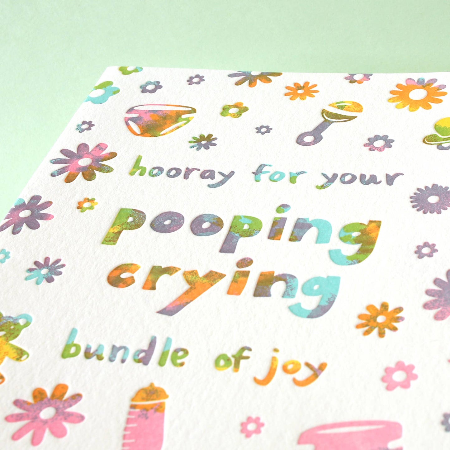 Bundle Of Joy - Letterpress Greeting Card