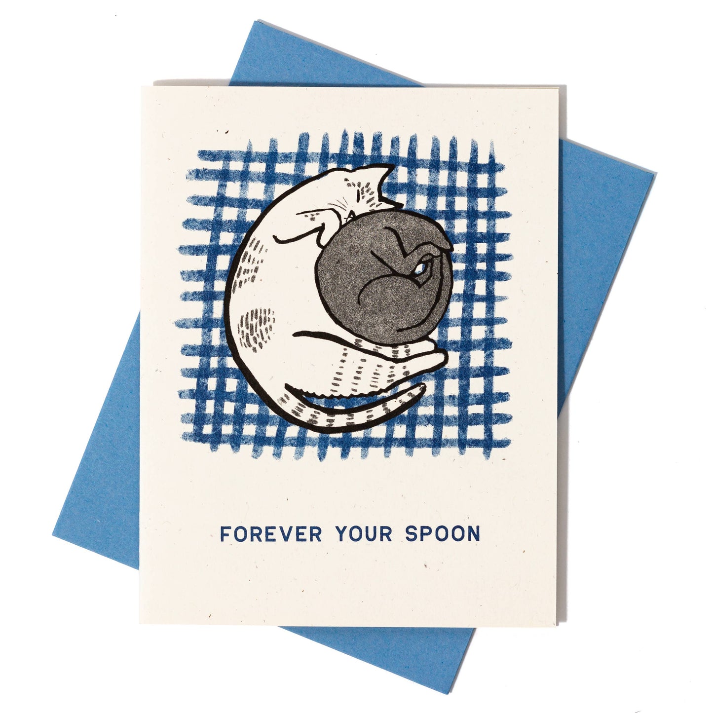 Forever Your Spoon - Risograph Card