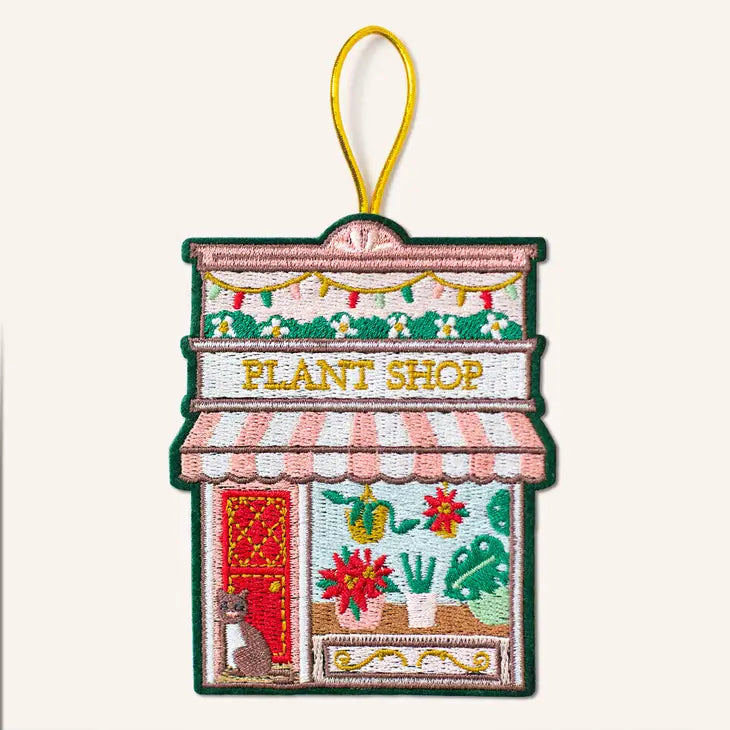 Embroidered Ornament Plant Shop Ornament