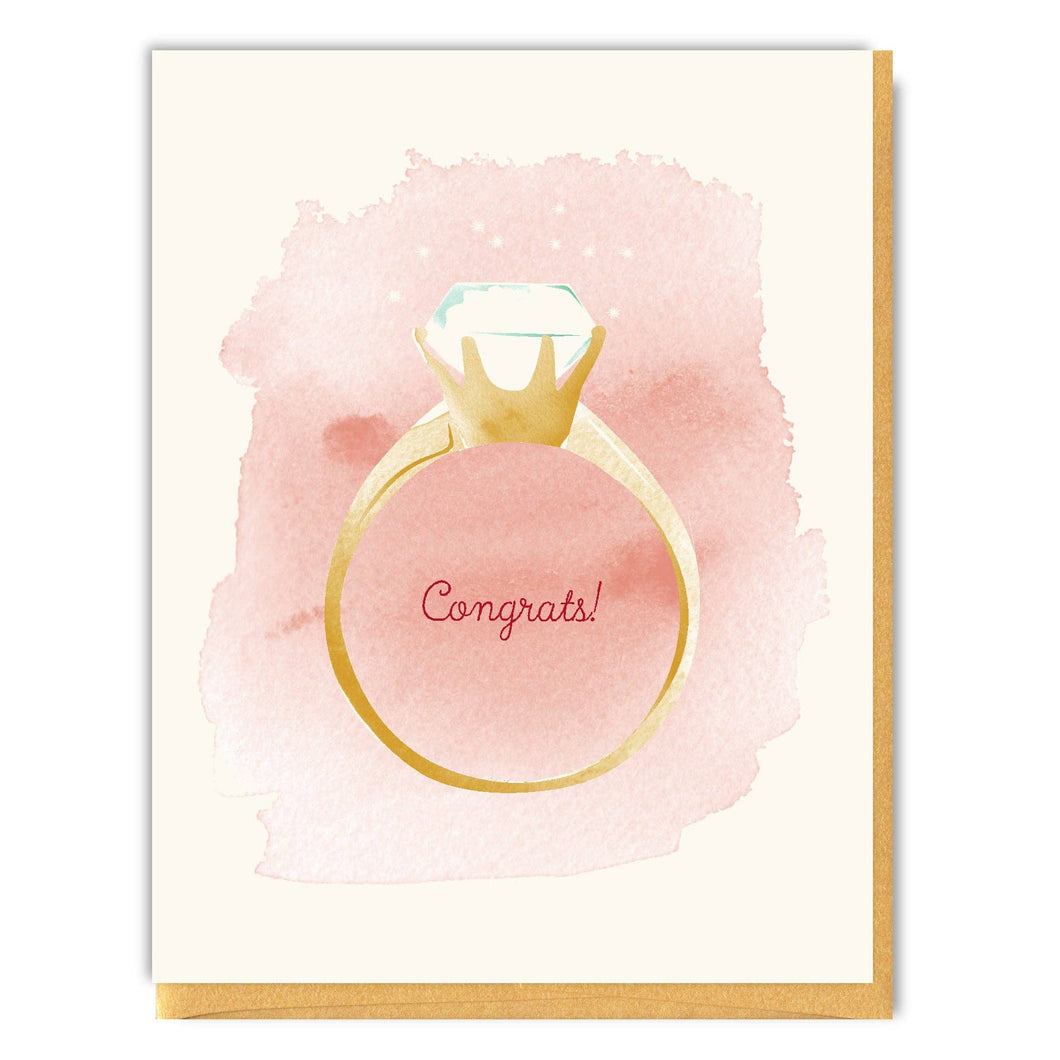 Congrats Engagement Ring Card