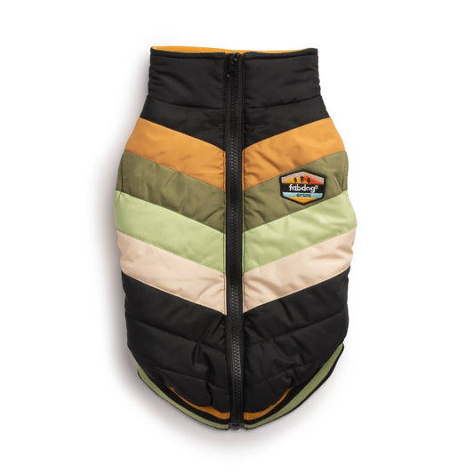 Black Chevron Dog Coat