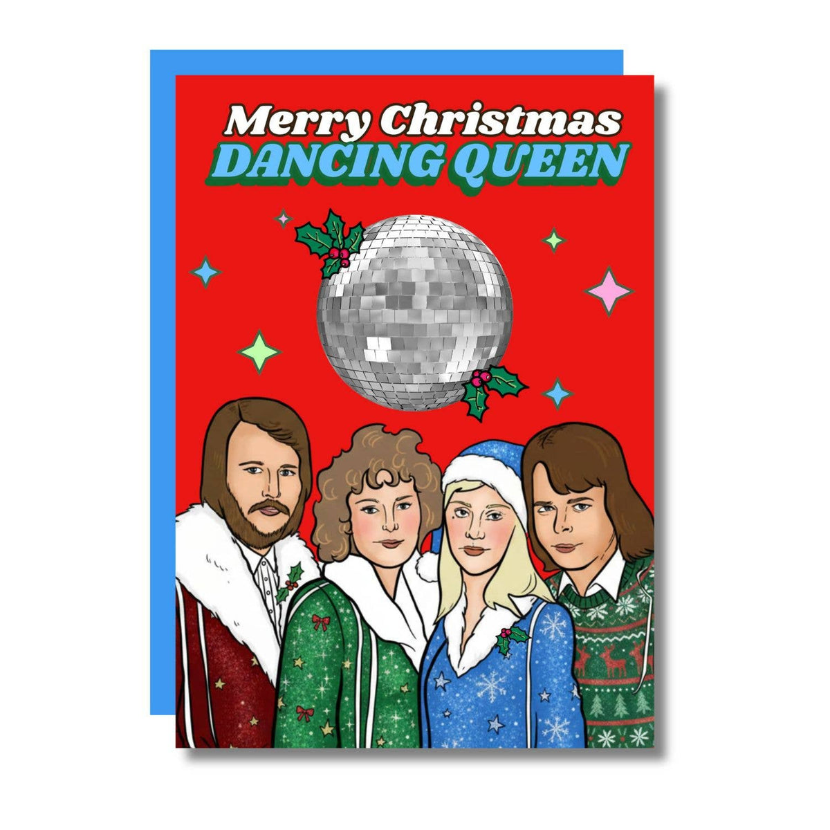 Merry Christmas Dancing Queen Xmas A6 Card
