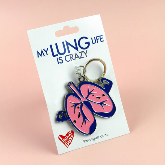 Lung Keychain - My Lung Life is Crazy